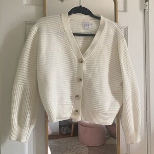Princess Polly White Button Down Cardigan